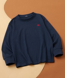 POLO CHAMPS（ポロチャンプス）の「【 POLO CHAMPS / ポロチャンプス 】ワンポイント ロゴ刺繍 オーバーサイズ ロンT 長袖 キッズ（Tシャツ/カットソー）」