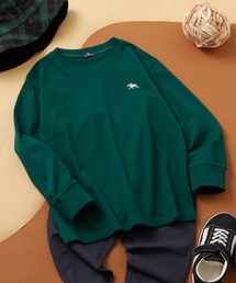 POLO CHAMPS（ポロチャンプス）の「【 POLO CHAMPS / ポロチャンプス 】ワンポイント ロゴ刺繍 オーバーサイズ ロンT 長袖 キッズ（Tシャツ/カットソー）」