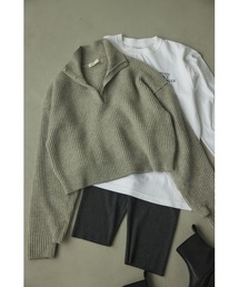 BLACK BY MOUSSY | high neck aze knit tops(ハイネックアゼニットトップス)(ニット/セーター)