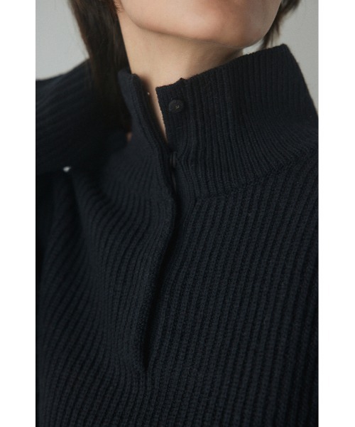 BLACK BY MOUSSY（ブラックバイマウジー）の「high neck aze knit tops(ハイネックアゼニットトップス)（ニット/セーター・レディース・トップグレー/ピンク/オフホワイト/ブラック・FREE）」の14枚目の写真