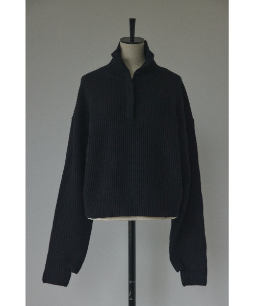 BLACK BY MOUSSY（ブラックバイマウジー）の「high neck aze knit tops(ハイネックアゼニットトップス)（ニット/セーター・レディース・トップグレー/ピンク/オフホワイト/ブラック・FREE）」の16枚目の写真