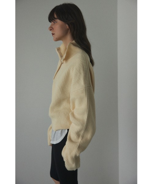 BLACK BY MOUSSY（ブラックバイマウジー）の「high neck aze knit tops(ハイネックアゼニットトップス)（ニット/セーター・レディース・トップグレー/ピンク/オフホワイト/ブラック・FREE）」の19枚目の写真