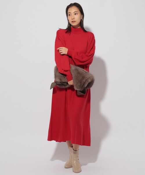 セール】ニットフレアワンピース＜低身長サイズあり＞/151054