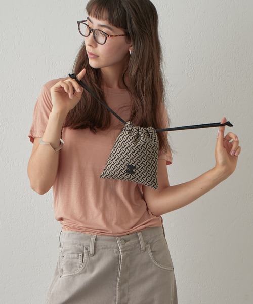 新品　未使用　イアクッチモノグランマ ポーチ JACQUARD/CERVO モノグランマ ポーチ JACQUARD/CERVO（ポーチ）｜IACUCCI