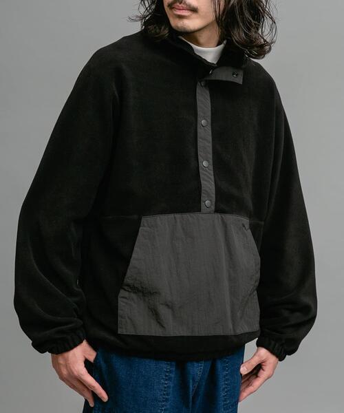 URBAN RESEARCH Sonny Label（アーバンリサーチサニーレーベル）の「ライトフリースプルオーバー（Tシャツ/カットソー・メンズ・アイボリー/ブラック・MEDIUM/LARGE）」の2枚目の写真