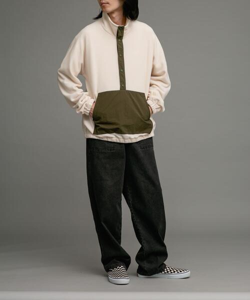 URBAN RESEARCH Sonny Label（アーバンリサーチサニーレーベル）の「ライトフリースプルオーバー（Tシャツ/カットソー・メンズ・アイボリー/ブラック・MEDIUM/LARGE）」の13枚目の写真