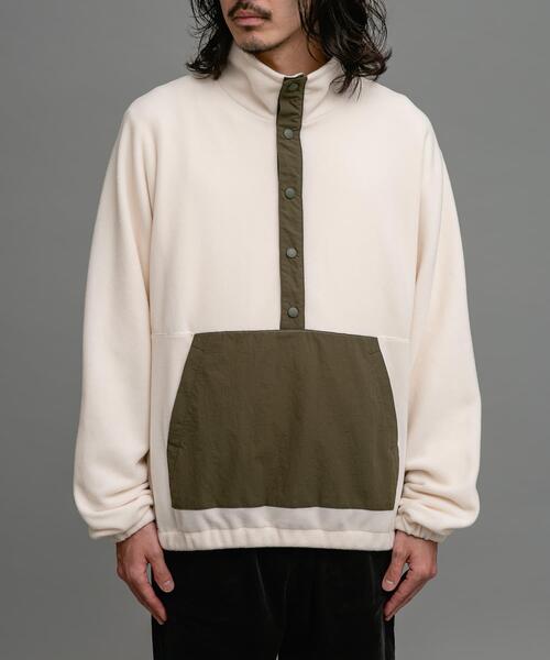 URBAN RESEARCH Sonny Label（アーバンリサーチサニーレーベル）の「ライトフリースプルオーバー（Tシャツ/カットソー・メンズ・アイボリー/ブラック・MEDIUM/LARGE）」の14枚目の写真