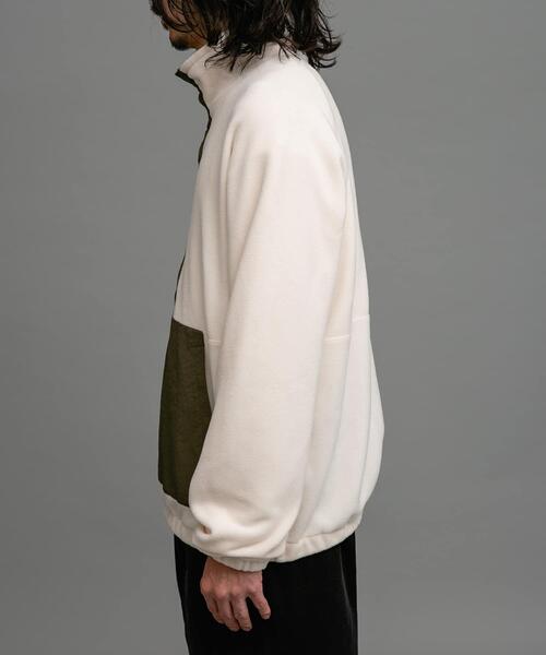 URBAN RESEARCH Sonny Label（アーバンリサーチサニーレーベル）の「ライトフリースプルオーバー（Tシャツ/カットソー・メンズ・アイボリー/ブラック・MEDIUM/LARGE）」の15枚目の写真