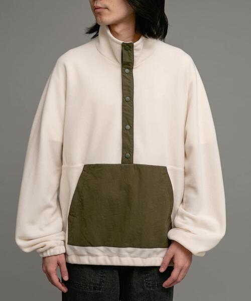 URBAN RESEARCH Sonny Label（アーバンリサーチサニーレーベル）の「ライトフリースプルオーバー（Tシャツ/カットソー・メンズ・アイボリー/ブラック・MEDIUM/LARGE）」の18枚目の写真