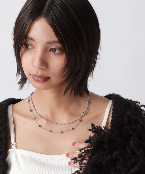 PAGEBOY(ページボーイ)の「2レンハートネックレス(ネックレス・レディース・シルバー・FREE)」の3枚目の写真