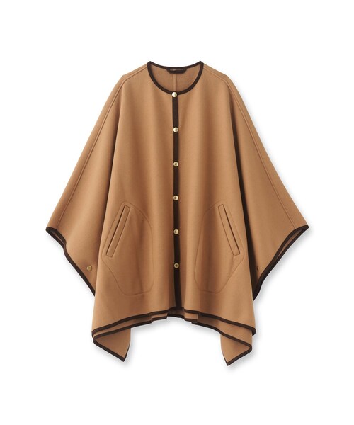 UNTITLED（アンタイトル）の「◆【 TRADITIONAL WEATHERWEAR 】RENFREW  ポンチョコート（ポンチョ・レディース・キャメル/ブラック・02）」の3枚目の写真