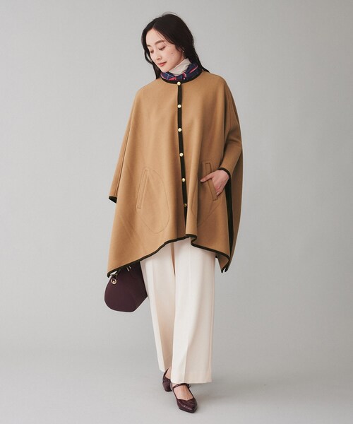 UNTITLED（アンタイトル）の「◆【 TRADITIONAL WEATHERWEAR 】RENFREW  ポンチョコート（ポンチョ・レディース・キャメル/ブラック・02）」の10枚目の写真