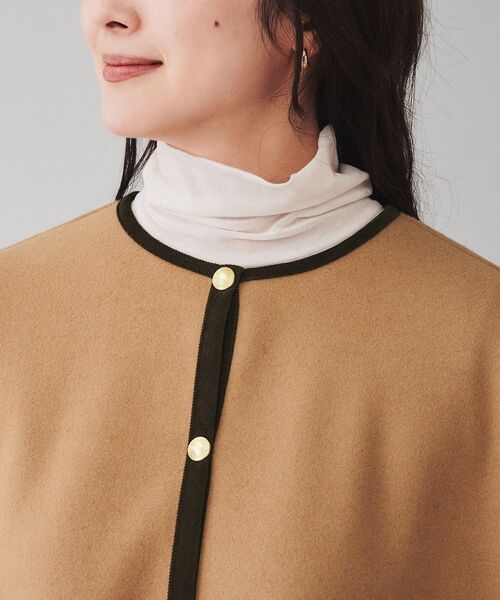 UNTITLED（アンタイトル）の「◆【 TRADITIONAL WEATHERWEAR 】RENFREW  ポンチョコート（ポンチョ・レディース・キャメル/ブラック・02）」の14枚目の写真