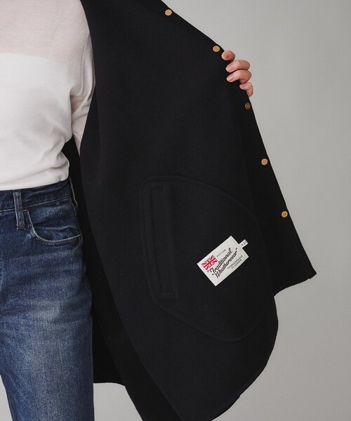 UNTITLED（アンタイトル）の「◆【 TRADITIONAL WEATHERWEAR 】RENFREW  ポンチョコート（ポンチョ・レディース・キャメル/ブラック・02）」の22枚目の写真