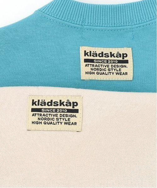 kladskap（クレードスコープ）の「電車刺しゅう袖ボーダートレーナー（スウェット・キッズ・ライトベージュ/ターコイズブルー/ブルー/ベージュ・80ｃｍ/90cm/100cm/110cm/120cm/130cm）」の10枚目の写真