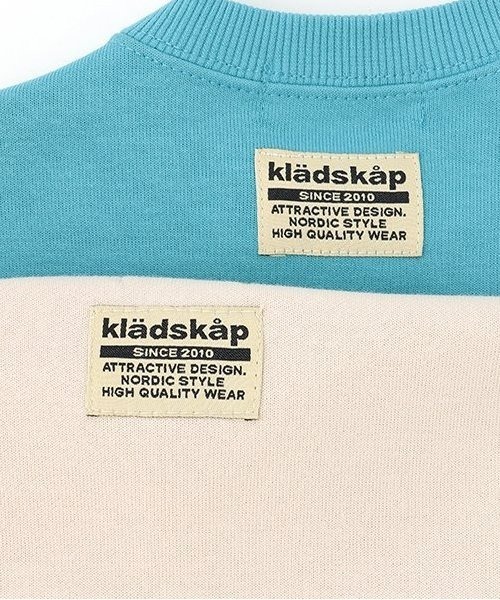 kladskap（クレードスコープ）の「電車刺しゅう袖ボーダートレーナー（スウェット・キッズ・ライトベージュ/ターコイズブルー/ブルー/ベージュ・80ｃｍ/90cm/100cm/110cm/120cm/130cm）」の20枚目の写真