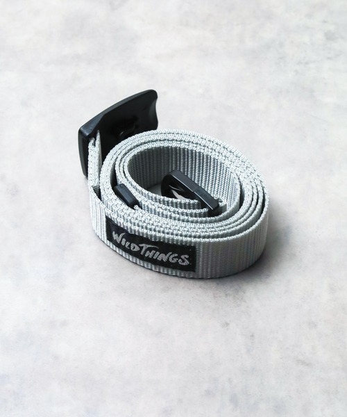 WILD THINGS(ワイルドシングス)の「【WILD THINGS】PP WEBBING BELT(ベルト・メンズ・ブラック/オリーブ/ブルー/ダークグリーン/グレー/グリーン/ピンク/ネイビー/パープル/サンドベージュ/イエロー・FREE)」の2枚目の写真