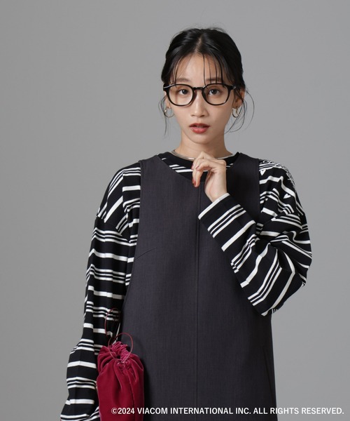 セール】Emily in Paris×FUDGE 別注ボーダーロンT（Tシャツ