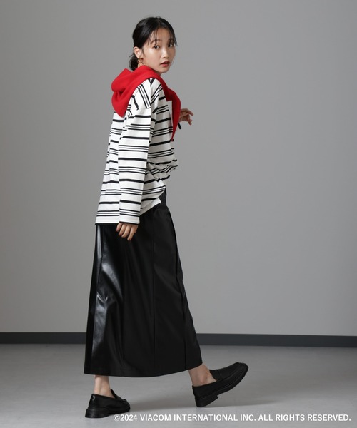 tシャツ Emily in Paris×FUDGE 別注ボーダーロンT レディース Emily in Paris × FUDGE 別注 ボーダー ロンT