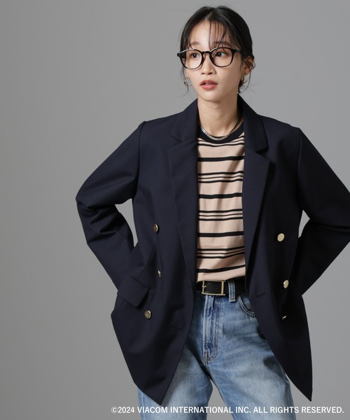 セール】Emily in Paris×FUDGE 別注ボーダーロンT（Tシャツ