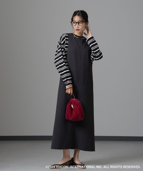 セール】Emily in Paris×FUDGE 別注ボーダーロンT（Tシャツ/カットソー