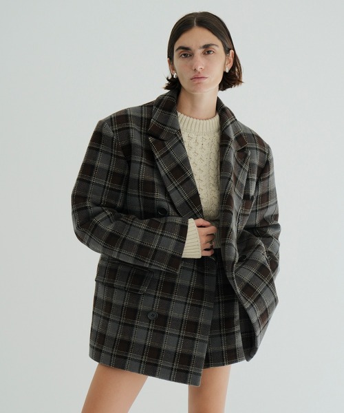 OVER SHOULDER PEAKED LAPEL COAT（テーラードジャケット