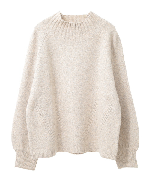 【セール】ウォッシャブルワイドネックプルオーバー（ニット/セーター）｜MELROSE claire（メルローズ クレール）