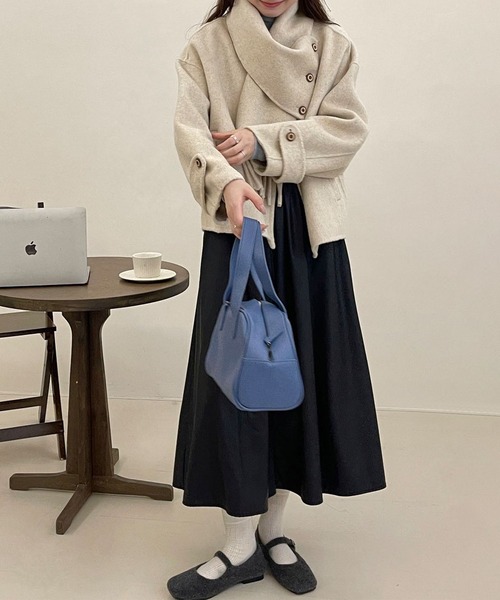 セール】マフラー付きウールジャケット（その他アウター）｜aimoha