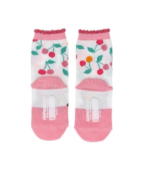 ANPANMAN KIDS COLLECTION(アンパンマンキッズコレクション)の「さくらんぼ柄クルーソックス(ソックス/靴下・キッズ・オフホワイト/ピンク・15-17cm/11-13cm/13-15cm)」の3枚目の写真