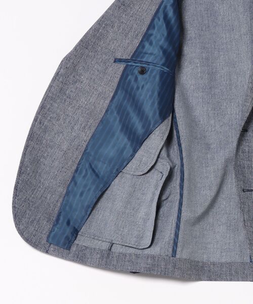 MEN'S BIGI(メンズビギ)の「〈イージーケア/吸水速乾〉COOL DOTS メランジプリントジャケット(テーラードジャケット・メンズ・ネイビー/グレー/ブルー/グリーン・01/02/03/04)」の13枚目の写真