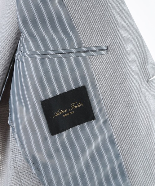MEN'S BIGI(メンズビギ)の「〈イージーケア/吸水速乾〉COOL DOTS メランジプリントジャケット(テーラードジャケット・メンズ・ネイビー/グレー/ブルー/グリーン・01/02/03/04)」の16枚目の写真