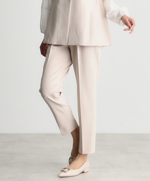THE SHOP TK （ザ ショップ ティーケー ）の「【汚れ防止/シワになりにくい/セレモニー/通勤】ダブルクロステーパードパンツ/洗える/サスティナブル（その他パンツ・レディース・ベージュ/ネイビー/ブラック・11/12/13/14）」の12枚目の写真