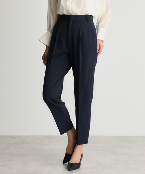 THE SHOP TK （ザ ショップ ティーケー ）の「【汚れ防止/シワになりにくい/セレモニー/通勤】ダブルクロステーパードパンツ/洗える/サスティナブル（その他パンツ・レディース・ベージュ/ネイビー/ブラック・11/12/13/14）」の14枚目の写真
