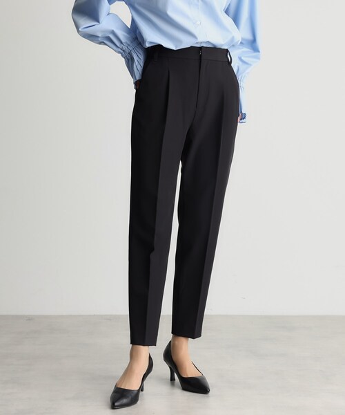 THE SHOP TK （ザ ショップ ティーケー ）の「【汚れ防止/シワになりにくい/セレモニー/通勤】ダブルクロステーパードパンツ/洗える/サスティナブル（その他パンツ・レディース・ベージュ/ネイビー/ブラック・11/12/13/14）」の15枚目の写真