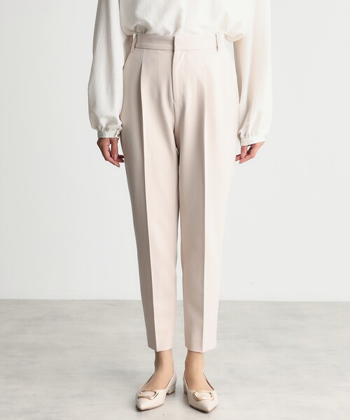 THE SHOP TK （ザ ショップ ティーケー ）の「【汚れ防止/シワになりにくい/セレモニー/通勤】ダブルクロステーパードパンツ/洗える/サスティナブル（その他パンツ・レディース・ベージュ/ネイビー/ブラック・11/12/13/14）」の16枚目の写真