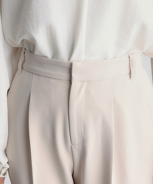 THE SHOP TK （ザ ショップ ティーケー ）の「【汚れ防止/シワになりにくい/セレモニー/通勤】ダブルクロステーパードパンツ/洗える/サスティナブル（その他パンツ・レディース・ベージュ/ネイビー/ブラック・11/12/13/14）」の19枚目の写真
