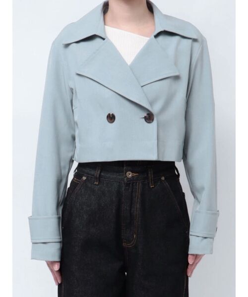 LAGUNAMOON（ラグナムーン）の「TRマルチWAYトレンチコート（トレンチコート・レディース・アイボリー/ライトブルー・SMALL/MEDIUM）」の10枚目の写真