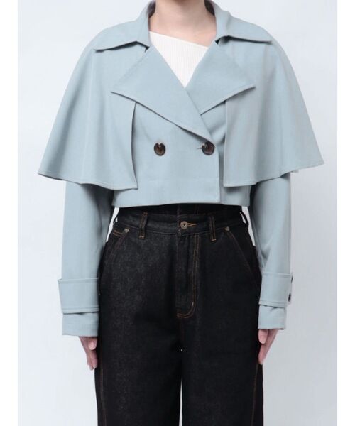 LAGUNAMOON（ラグナムーン）の「TRマルチWAYトレンチコート（トレンチコート・レディース・アイボリー/ライトブルー・SMALL/MEDIUM）」の9枚目の写真