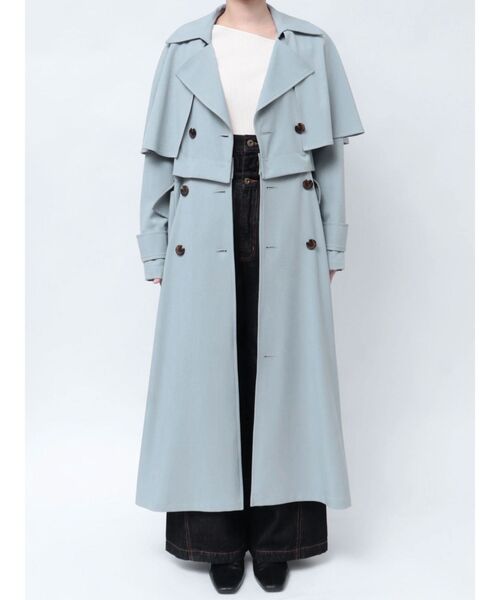 LAGUNAMOON（ラグナムーン）の「TRマルチWAYトレンチコート（トレンチコート・レディース・アイボリー/ライトブルー・SMALL/MEDIUM）」の4枚目の写真