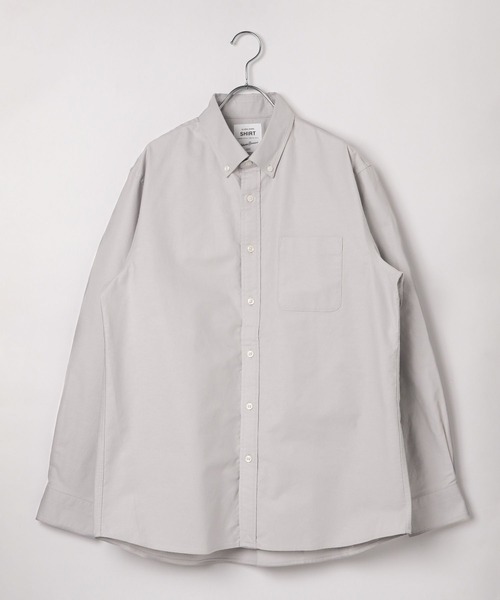 GLOBAL WORK（グローバルワーク）の「イージーケアオックス/ボタンダウンシャツ/147192（シャツ/ブラウス・メンズ・サックスブルー/グレイッシュベージュ/ネイビー/ピンク/ライトグレー/ネイビー系7/ブルー/オフホワイト・SMALL/X-LARGE/LARGE/MEDIUM/X-SMALL/XX-LARGE/3XL）」の17枚目の写真