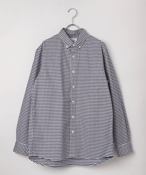 GLOBAL WORK（グローバルワーク）の「イージーケアオックス/ボタンダウンシャツ/147192（シャツ/ブラウス・メンズ・サックスブルー/グレイッシュベージュ/ネイビー/ピンク/ライトグレー/ネイビー系7/ブルー/オフホワイト・SMALL/X-LARGE/LARGE/MEDIUM/X-SMALL/XX-LARGE/3XL）」の22枚目の写真