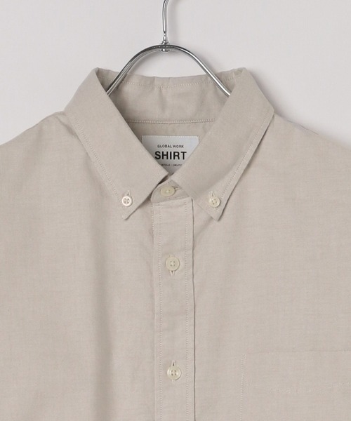 わらとも GLOBAL WORK｜イージーケアオックス/ボタンダウンシャツ/147192