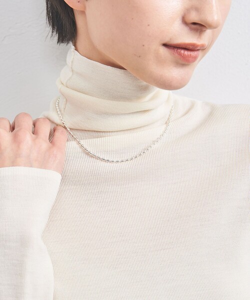 quip queint(クイップクエイント)の「<quip queint>GRAIN SHORT ネックレス SV(ネックレス・レディース・シルバー・FREE)」の1枚目の写真