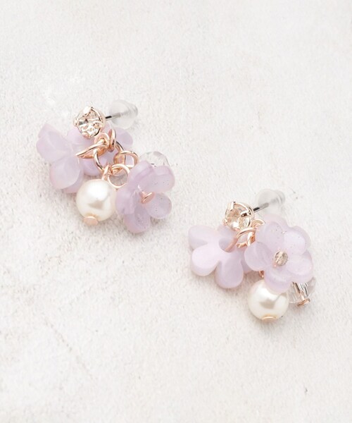 grove(グローブ)の「さくらモチーフフックピアス(ピアス(両耳用)・レディース・アイボリー/ピンク/ベビーピンク・00)」の3枚目の写真
