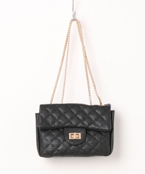 L LABEL（エルラベル）の「キルティングショルダーフラップバッグ（ショルダーバッグ・レディース・ピンク/ホワイト/ブラック/ベージュ・FREE）」の20枚目の写真