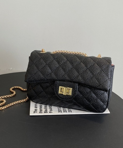 L LABEL（エルラベル）の「キルティングショルダーフラップバッグ（ショルダーバッグ・レディース・ピンク/ホワイト/ブラック/ベージュ・FREE）」の16枚目の写真