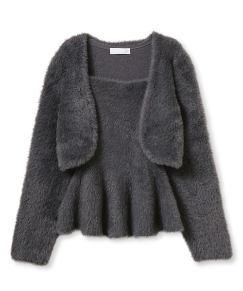 セルフォード　CELFORD ファーライクニットアンサンブル　新品　タグ付き CELFORD（セルフォード）の「ファーライクニットアンサンブル（ニット