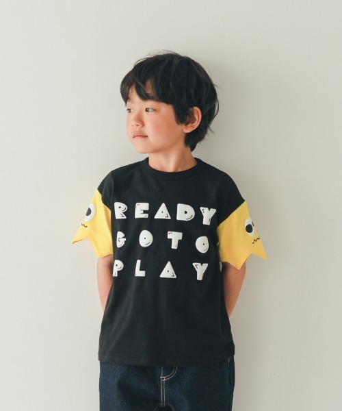 nicohrat（ニコフラート）の「nicohrat/ニコフラート モンスターTシャツ（Tシャツ/カットソー・キッズ・ベージュ系その他6/アイボリー/ブラック・140cm/130cm/120cm/110cm/100cm/90cm）」の5枚目の写真