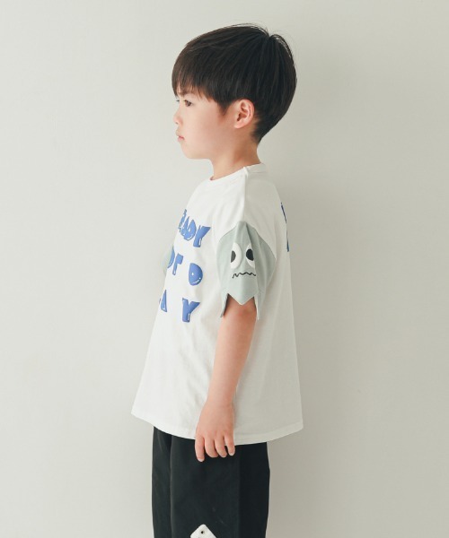 nicohrat（ニコフラート）の「nicohrat/ニコフラート モンスターTシャツ（Tシャツ/カットソー・キッズ・ベージュ系その他6/アイボリー/ブラック・140cm/130cm/120cm/110cm/100cm/90cm）」の11枚目の写真