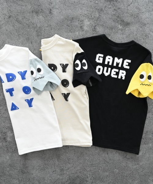 nicohrat（ニコフラート）の「nicohrat/ニコフラート モンスターTシャツ（Tシャツ/カットソー・キッズ・ベージュ系その他6/アイボリー/ブラック・140cm/130cm/120cm/110cm/100cm/90cm）」の14枚目の写真